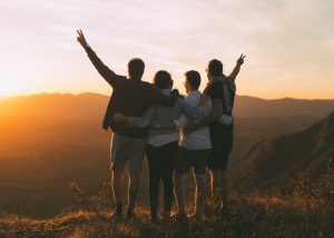 friends standing together