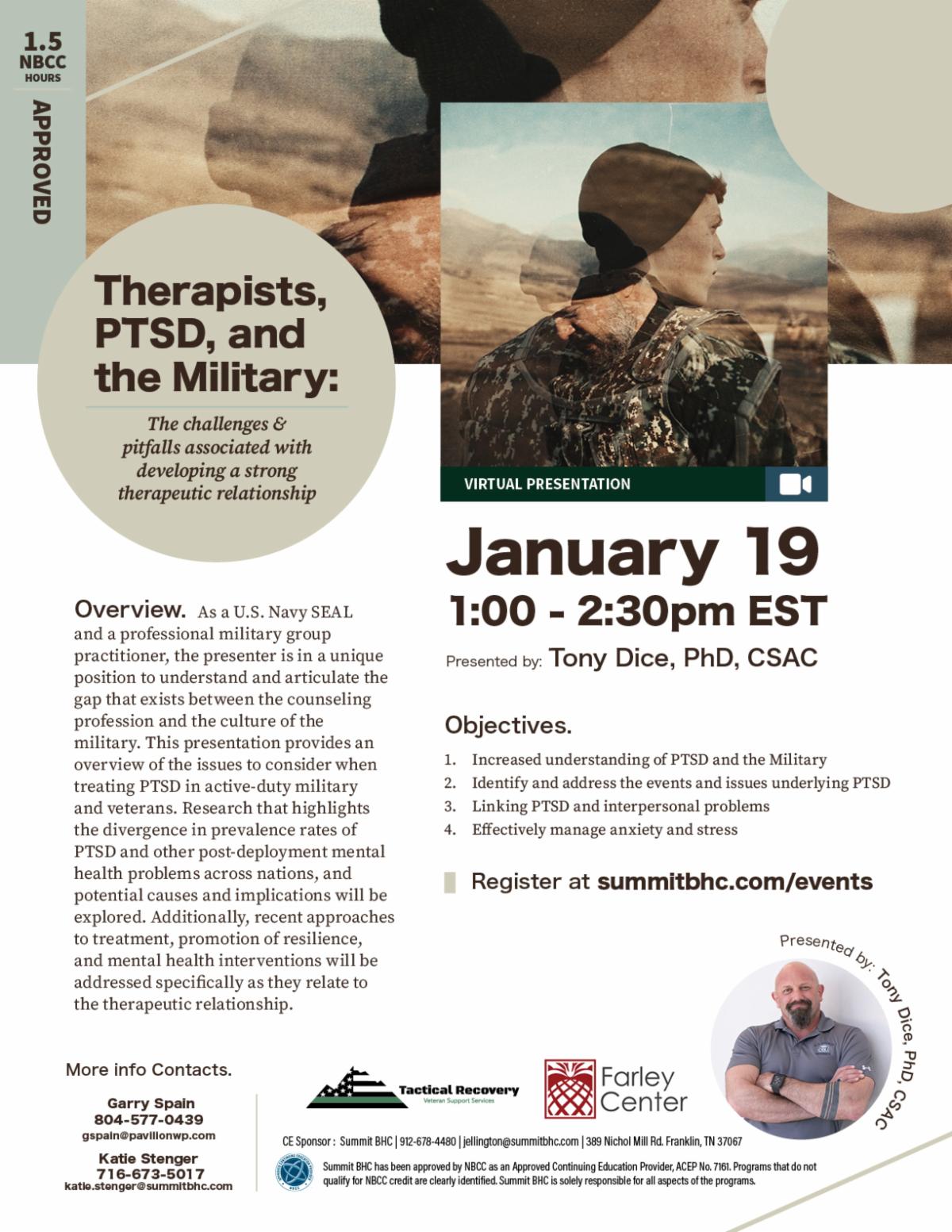 Flyer - PTSD and Military