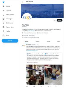 PERU Twitter account