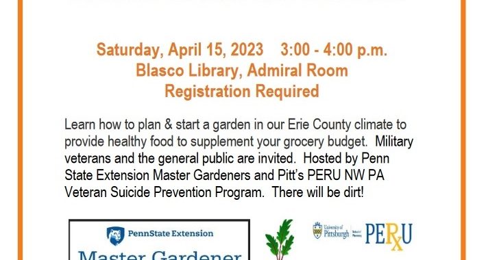 Erie gardening event