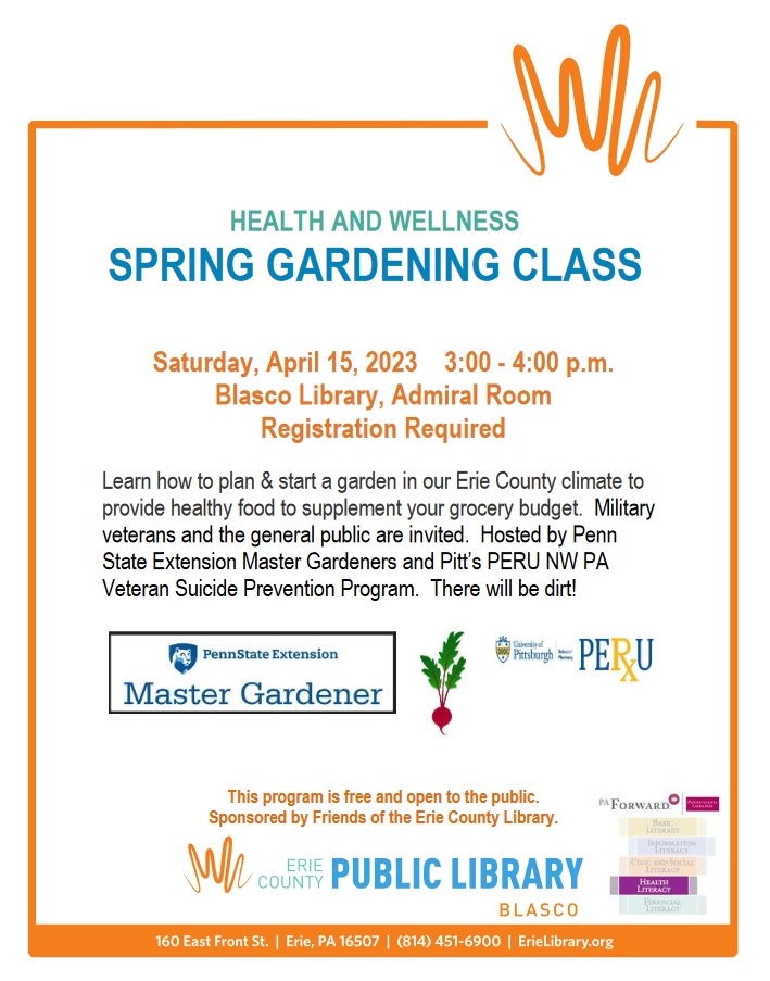 Erie gardening event