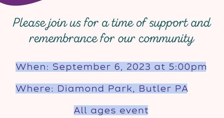 Butler County Suicide Prevention Rally