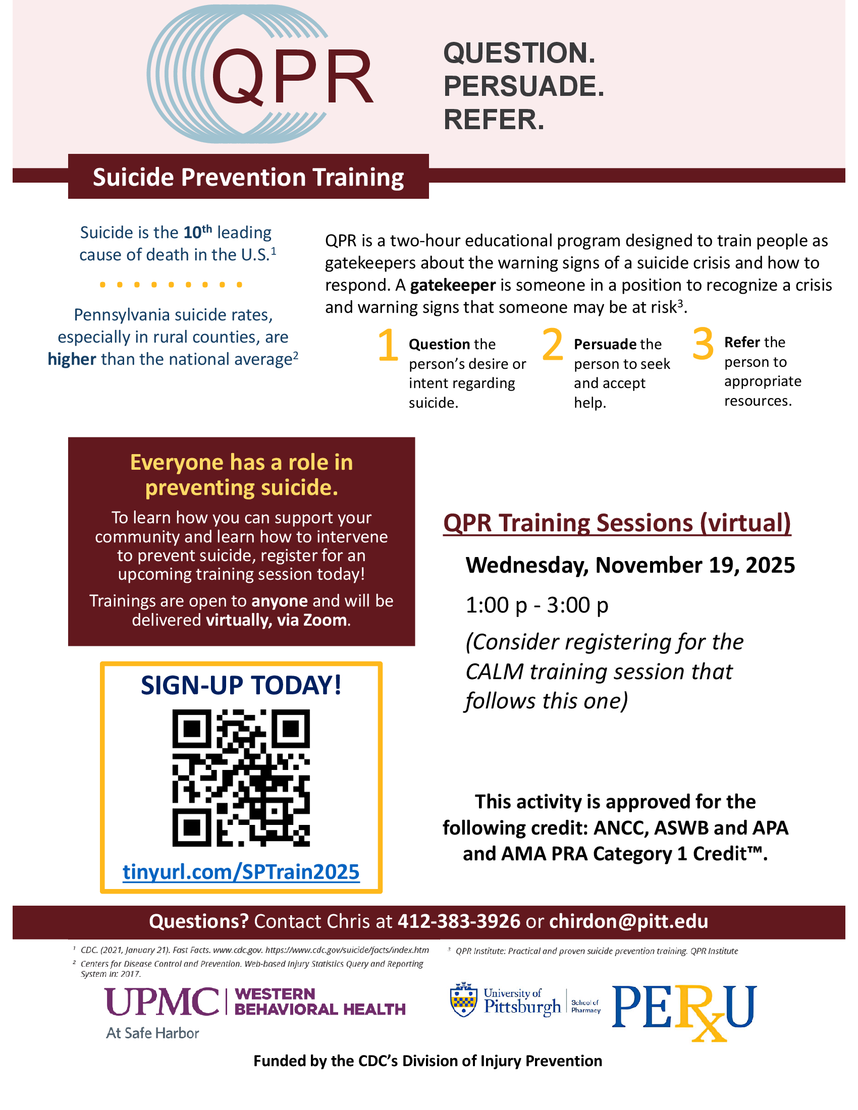 flyer – QPR Training Nov 19 2025